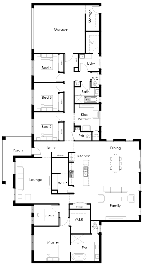 Glenelg 34 floor plan enlarged